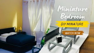 How to make a miniature bedroom | #miniature #diy #diycrafts