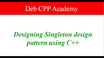 Design and implement Singleton design pattern using C++