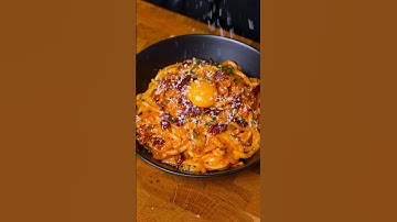 Creamy Kimchi Udon #shorts