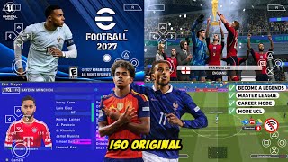 eFootball PES 2027 PPSSPP Android Offline Full Update UCL & League Kits 26/27 Season 4K Graphics screenshot 2