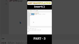 class 11 - list manipulation - part-3 #shorts #new #list #listmanipulation #class11 #cbse #python