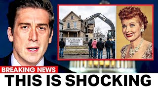 They're Demolishing Lucille Ball's Jamestown Home... Workers Found A Hidden Room With Film Reels