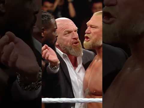 This has gone too far. Triple H has to get in between Oba Femi and Brock Lesnar 👀 #WWERaw