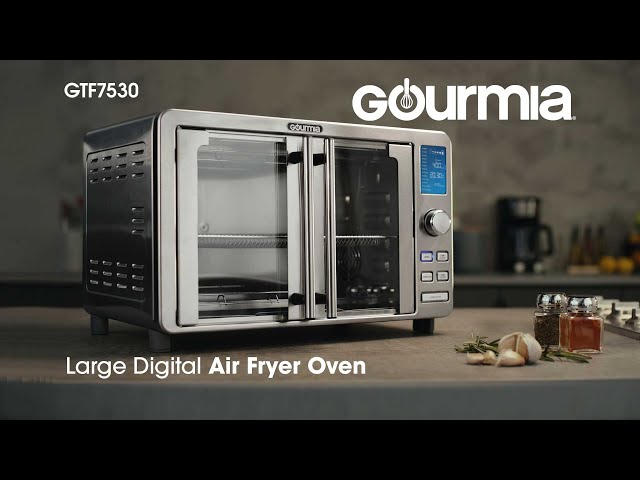 Gourmia 9-slice digital air fryer oven with 14 one-touch cooking funct