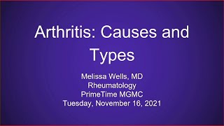 Prime Time Alive- Arthritis  Causes & Types 11/16/21
