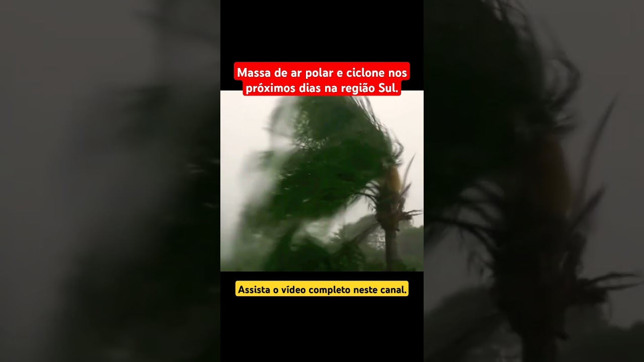Ciclone e massa de ar polar chegando! #previsãodotempo #ondadefrio