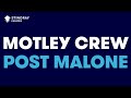 Post Malone - Motley Crew (Karaoke With Lyrics)