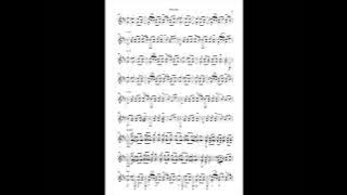 Etherae (solo classical guitar version ) - Arnito - Scrolling score