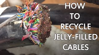 How to Clean and Recycle Jelly Filled Cable Wire Scraps