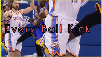 Every Time Draymond Green Kicked Steven Adams in the Balls