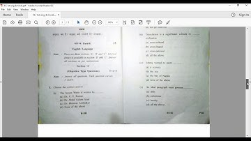 2016 B.Com 5th Semester Moral Values & Language | Question Paper Nov 2016