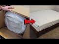 Zinus Full Size 12 Inch Green Tea Memory Foam Mattress Unboxing &amp; Review