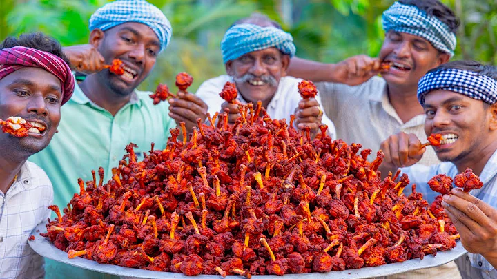 CHICKEN LOLLIPOP | Fried Chicken Recipe Cooking & Eating In Village | Chicken Wings Recipe Making - DayDayNews