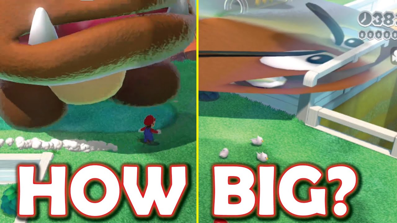 Насколько большими можно сделать гумбу в Super Mario 3D World? [Super Mario 3D World + Bowser's F...