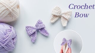 Crochet a Cute Bow  Easy and Fast to make for Hair Clips, Hair Ties | NHÀ LEN