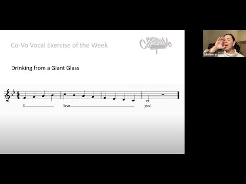 Co-Vo Vocal Exercise of the Week No. 5 | Drinking from a Giant Glass | Oct. 1, 2023