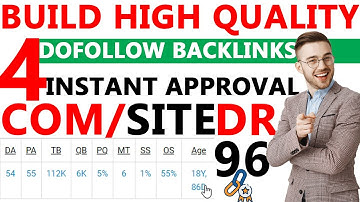 Build High Quality 4 Dofollow backlinks instant approval | how to create dofollow backlinks in Hindi