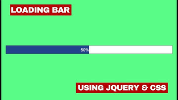 Loading Bar Using Jquery and CSS