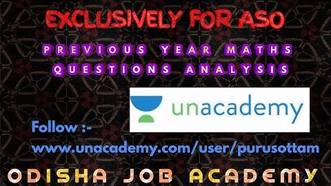 ASO PREVIOUS YEAR MATH QUESTION ANALYSIS