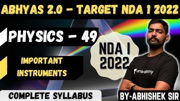 Physics For NDA - 49 | Abhyas 2.0 Complete Batch For NDA 1 2022 |  Resistors | Learn With Sumit