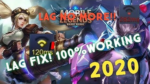 MOBILE LEGENDS LOW WIFI NO LAG ( 120MS FIX)