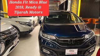 Honda #Fit L Sensing Leather #Hybrid Mica blue. #model 18. #import by #Tijarah Motors 📱 01733015114