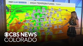 A welcome cooldown across Colorado but the heat builds again by Friday
