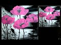 Blumen Malen Acryl Rosa in Echtzeit für Anfänger - Flowers Acrylic Painting Pink Real Time Beginners