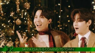 BTS (방탄소년단) Sings 'Santa Claus Is Coming To Town' - The Disney Holiday Singalong