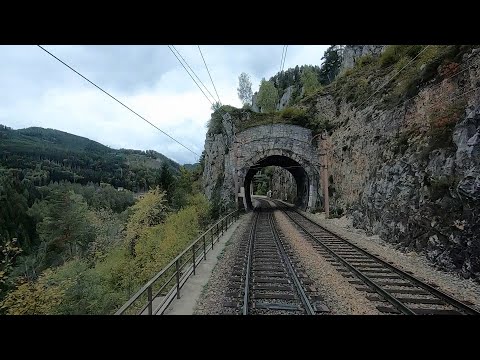 Driver’s Eye View of Austria’s legendary “Semmering Railway” – Payerbach to to Mürzzuschlag