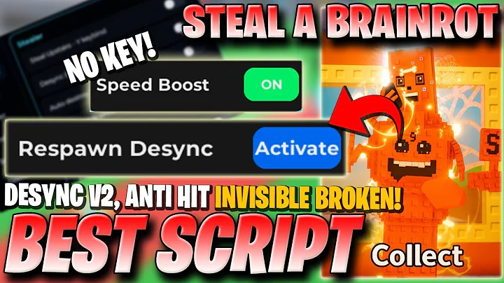 Steal A Brainrot Script *NO KEY* - Fixed Desync, Invisible, Speed Boost, Anti Hit & More! ✅