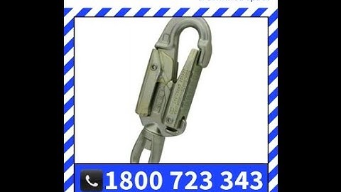 ISC Steel 25kN Double Action, Swivel Eye Snaphook