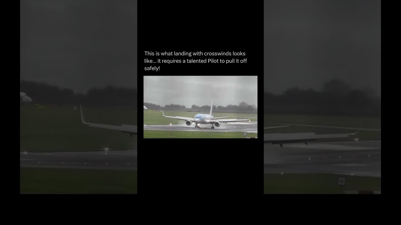 This Is What Landing With Crosswinds Looks Like It Requires A Talented Pilot To Pull Off Safe