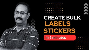 Create Bulk Labels Stickers in CorelDRAW - Say Goodbye to Tedious Manual Work!"