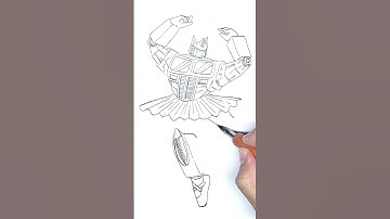 Optimus prime dance ballet | nib pen drawing