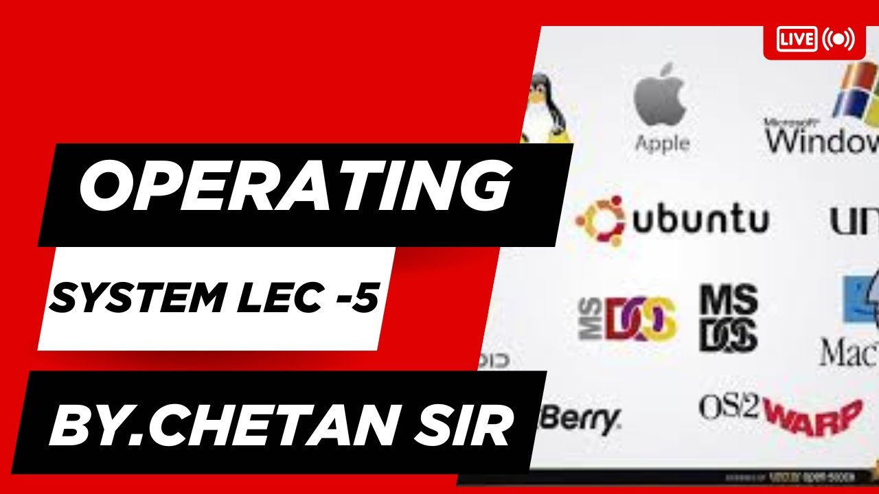 Operating System Lecture - 5 | MCA 2025 | NIMCET + PU-CET|VIT|CUETPG ...
