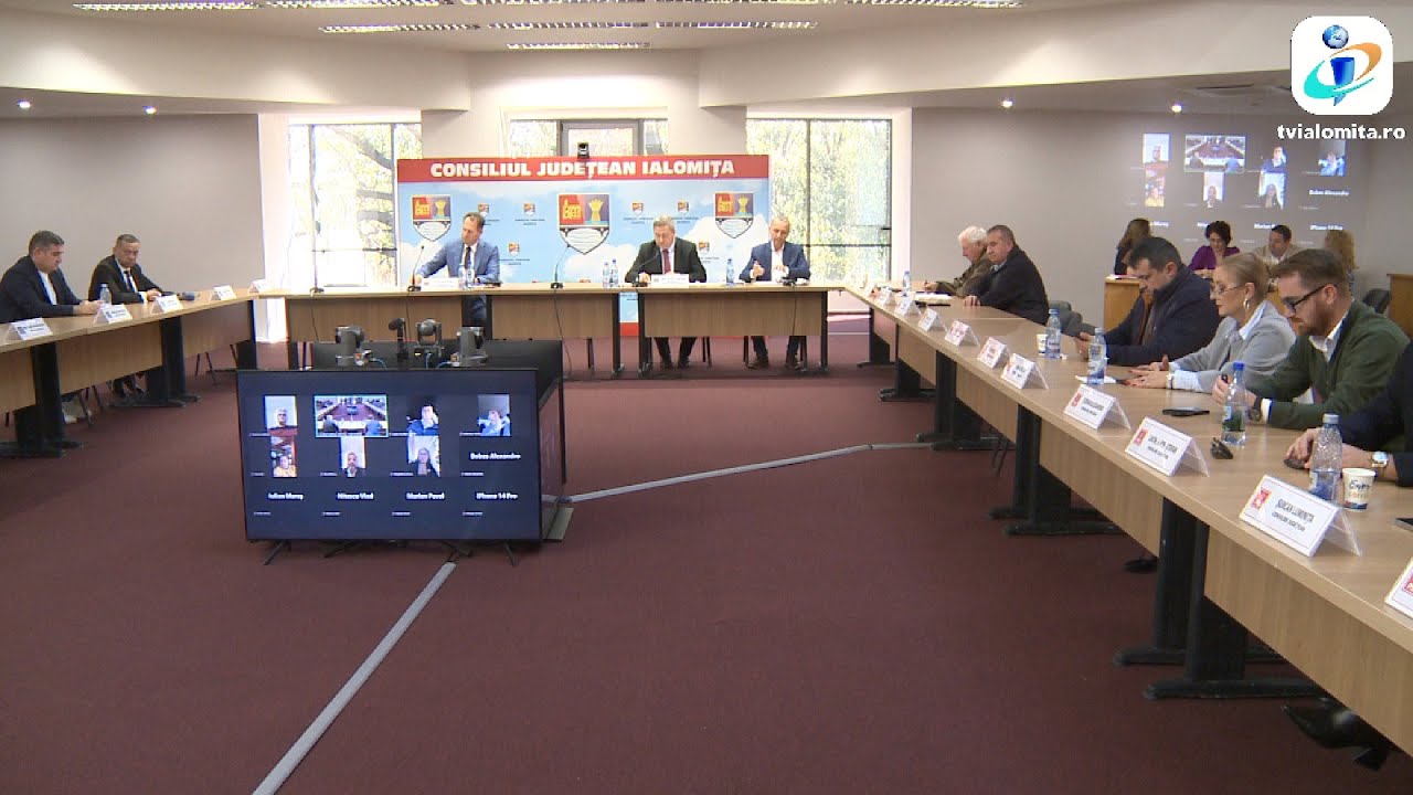 Ședința ordinară a Consiliului Județean Ialomița - luna octombrie 2025