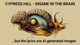 Cypress Hill - Insane In The Brain but the lyrics are AI generated, Salvador Dali styled images