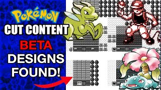 Beta Design of Pokemon Red & Blue | Pokemon Cut Content