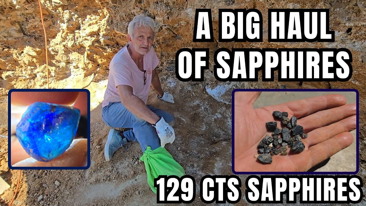 A Big Haul, 129 cts of Sapphires 💎