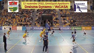2022-11-12 Draisma Dynamo - VoCASA (samenvatting, 13 min) Eredivisie Heren Volleybal