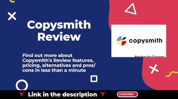 Copysmith Review – Content crafted by AI, perfected by humans #ciroapp