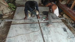 how to Marble flooring cutting video