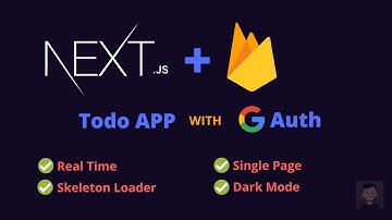 Real Time Todo App with NextJs + chakra UI & Firebase | ReactJs Todo App with Firebase