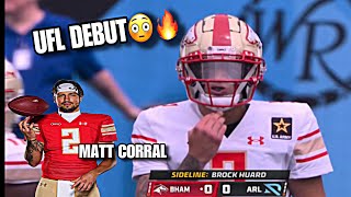 EVERY THROW: Matt Corral NASTY UFL DEBUT vs Arlington Renegades Highlights🔥