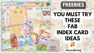 ❤️ ✂️ YOU MUST TRY THESE FABULOUS Altered INDEX Cards!! 🥰❤️ #bestofbritsjj 