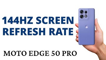 How to SET the SCREEN REFRESH RATE to 144Hz on the MOTO EDGE 50 PRO!