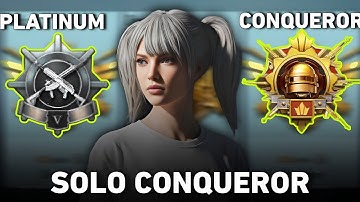⚡ How to Reach Conqueror SOLO in 2025 😳 | BGMI/PUBG Rank Push Guide