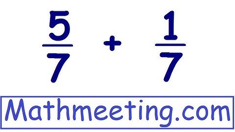 Adding Fractions - common denominators