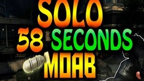 COD MW3: FAST SOLO 58 SECOND MOAB ON ARKADEN! (FAST MOAB GAMEPLAY)